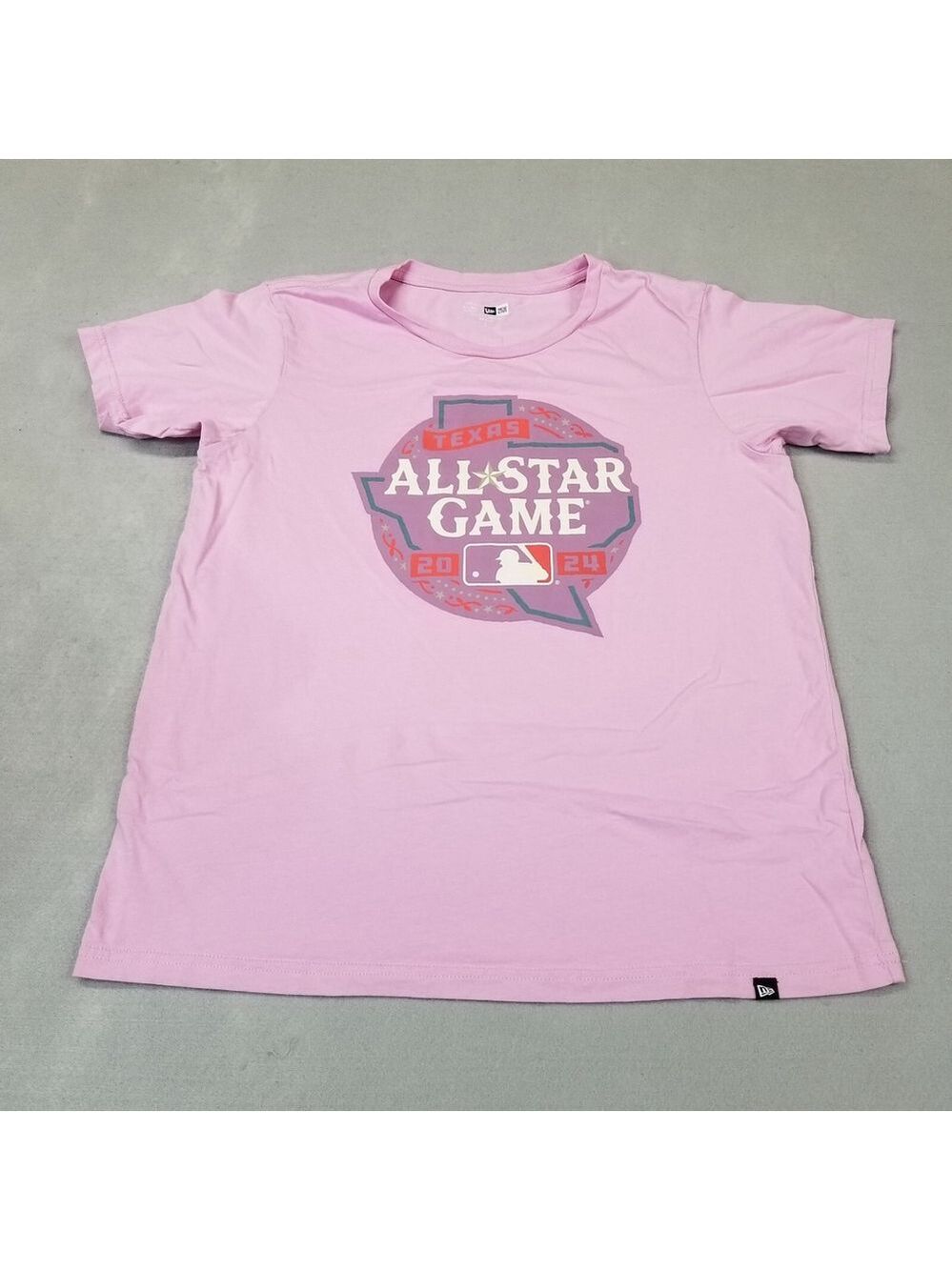 MLB All Star Game 2024 New Era T-Shirt Womens Size L Pink Texas Baseball